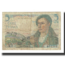 France, 5 Francs, Berger, 1943, P. Rousseau and R. Favre-Gilly, 1943-06-02