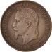 France, Napoléon III, 5 Centimes, 1862, Bordeaux, TTB,Bronze,KM 797.3,Gadoury155