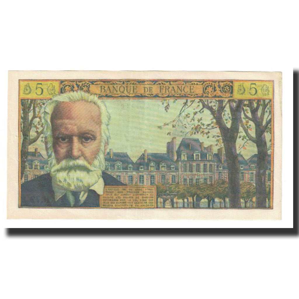 France, 5 Nouveaux Francs, Victor Hugo, 1962, G.Gouin