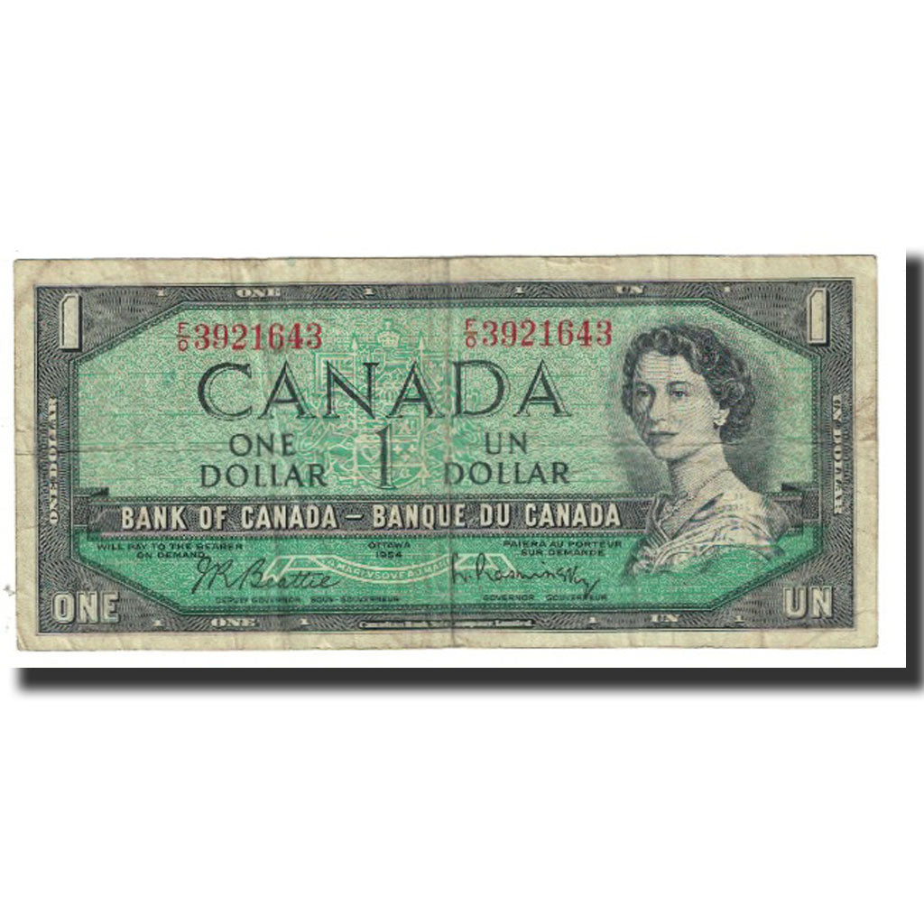 Billete, 1 Dollar, 1954, Canadá, 1954, KM:75b, BC