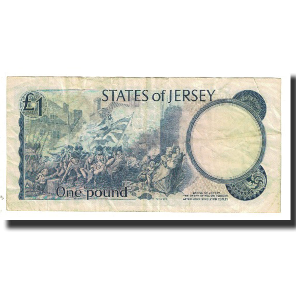 Banknote, Jersey, 1 Pound, Undated (1976-1988), KM:11b, EF(40-45)