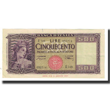 Geldschein, Italien, 500 Lire, 1947, 1947-08-14, KM:80a, SS