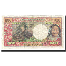 Billete, 1000 Francs, Tahití, KM:27d, MBC