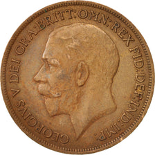 Great Britain, George V, Penny, 1919, EF(40-45), Bronze, KM:810