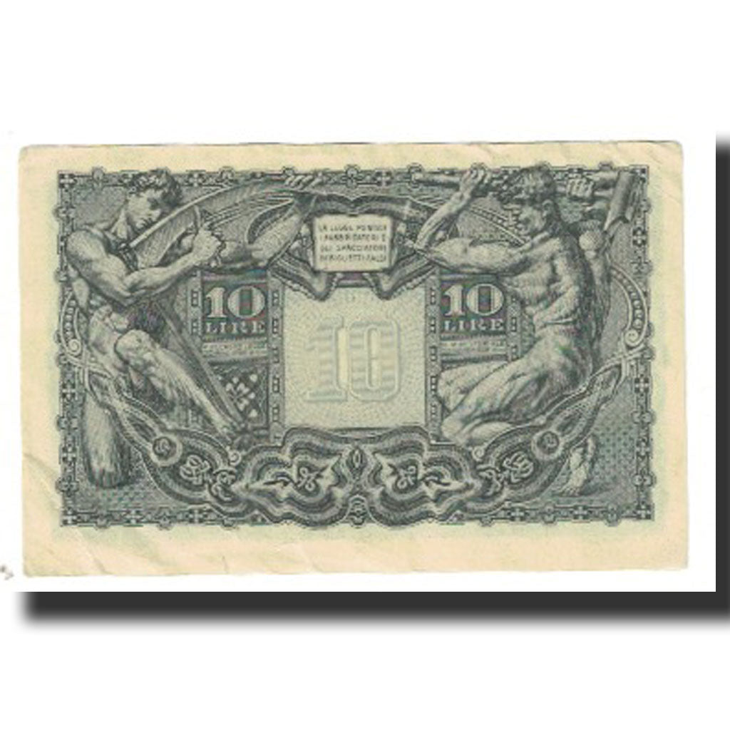 Billete, 10 Lire, Italia, KM:32a, MBC