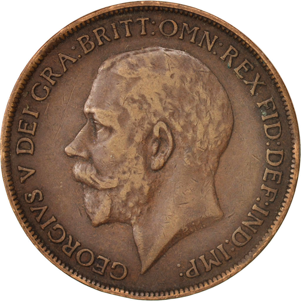 Great Britain, George V, Penny, 1911, EF(40-45), Bronze, KM:810