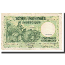 Banknot, Belgia, 50 Francs-10 Belgas, 1944, 1944-12-29, KM:106, EF(40-45)