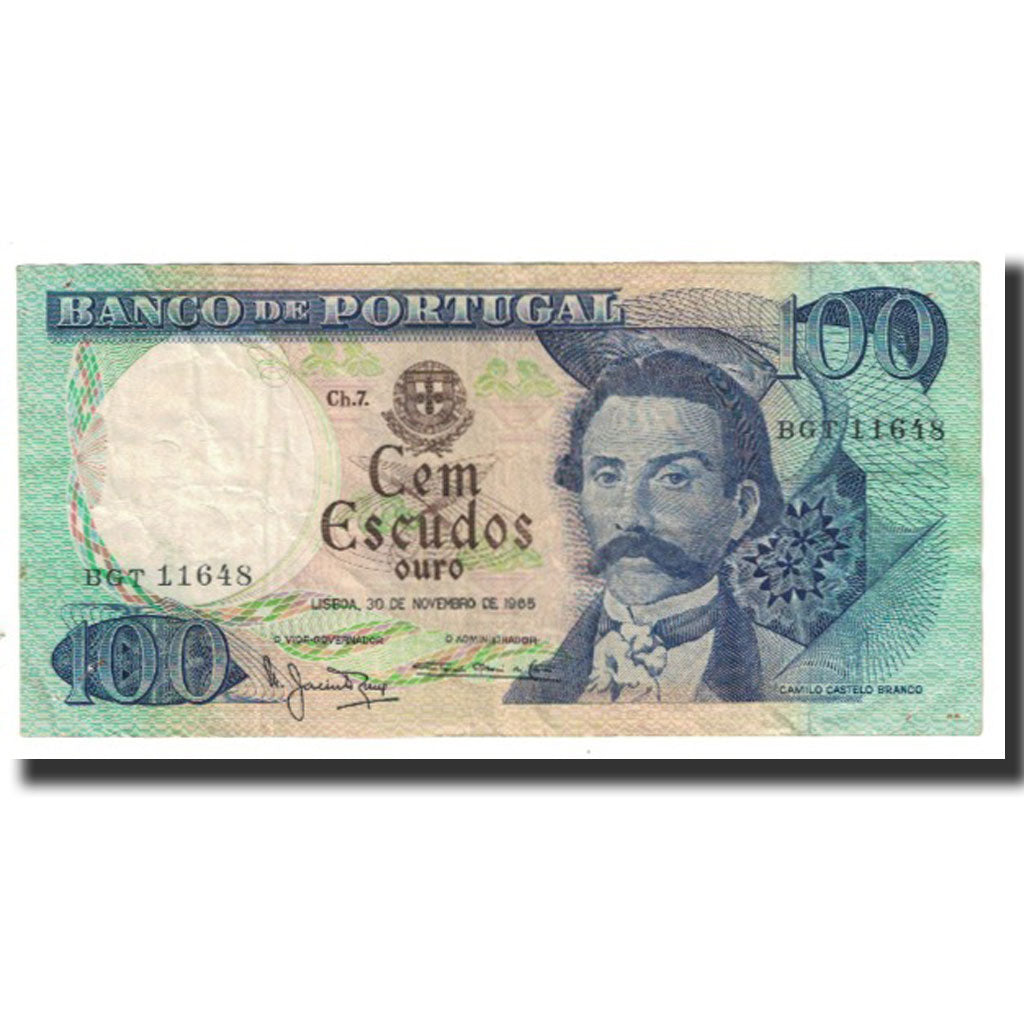 Banknote, Portugal, 100 Escudos, 1965, 1965-11-30, KM:169a, EF(40-45)