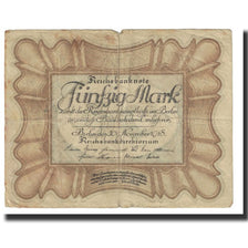 Banknote, Germany, 50 Mark, 1918, 1918-11-30, KM:65, VF(20-25)