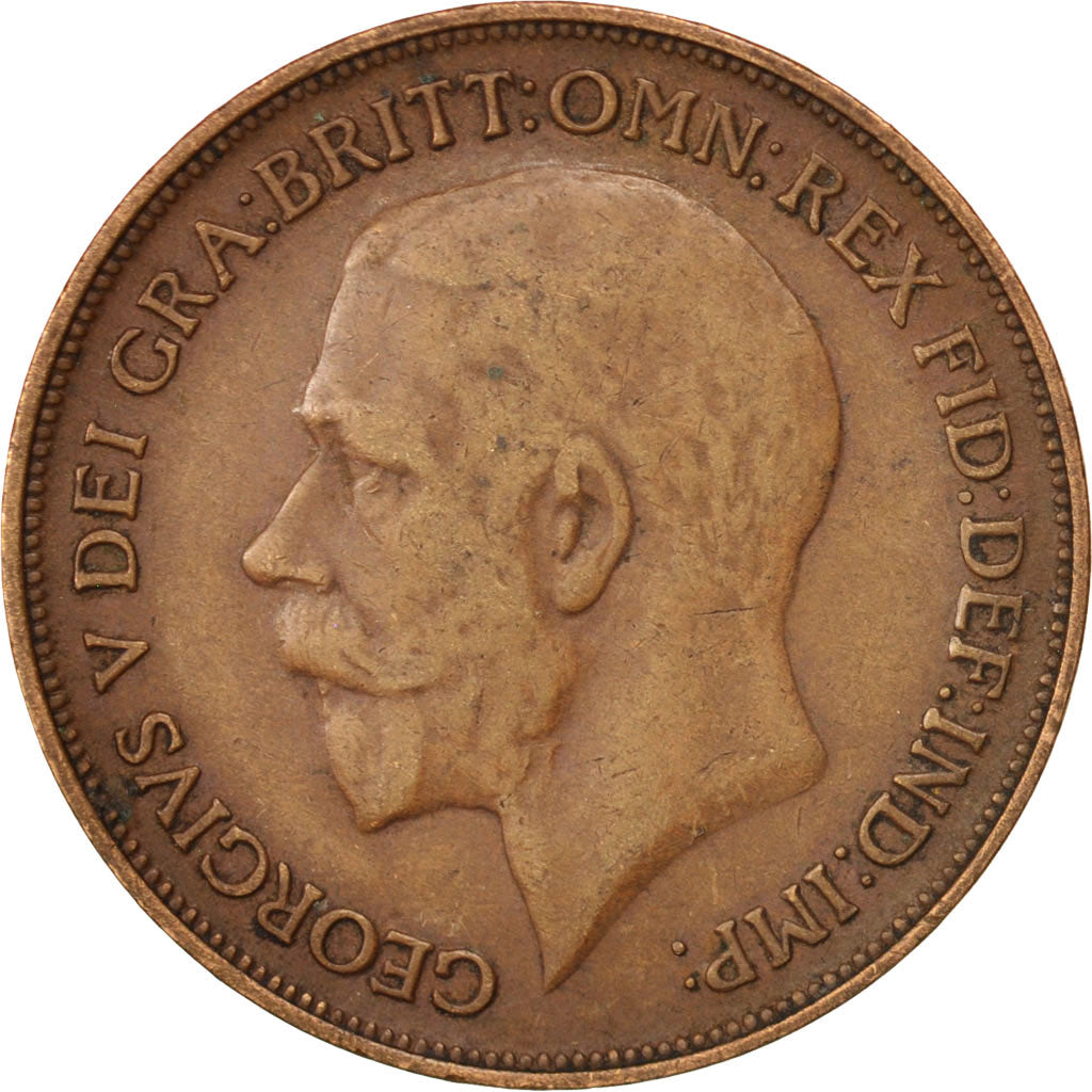 Great Britain, George V, Penny, 1916, EF(40-45), Bronze, KM:810