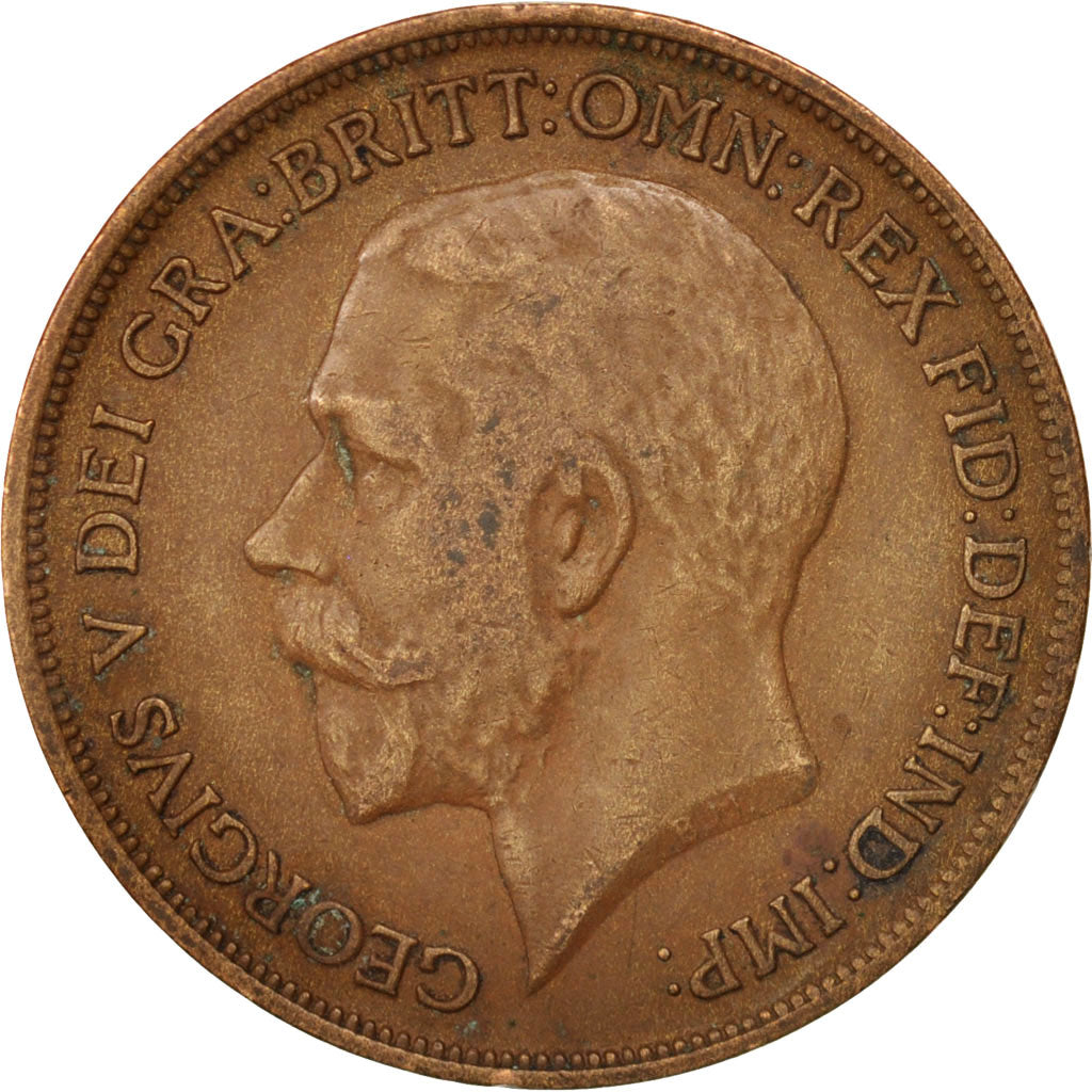 Great Britain, George V, Penny, 1916, EF(40-45), Bronze, KM:810