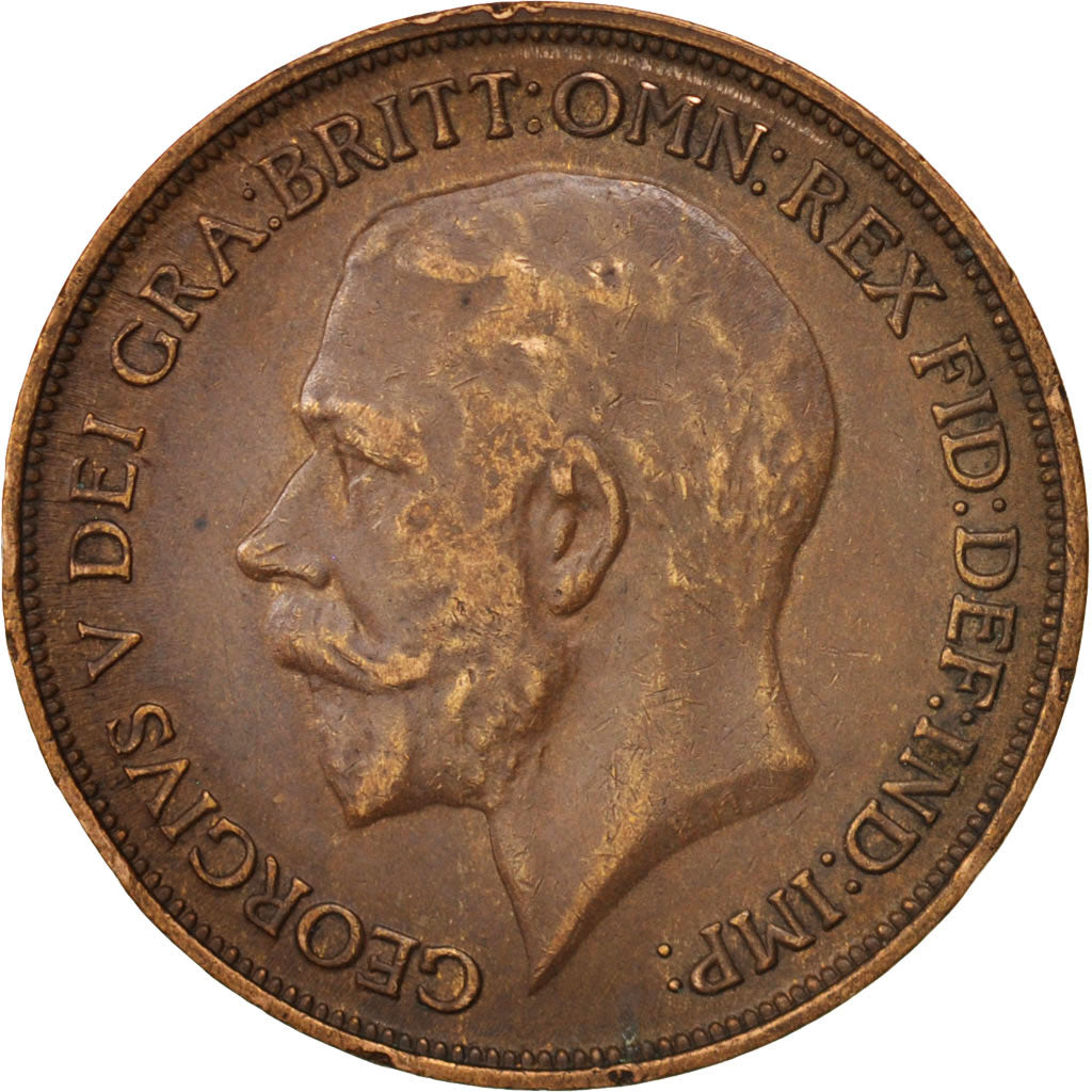 Great Britain, George V, Penny, 1915, EF(40-45), Bronze, KM:810