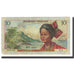 Banknote, French Antilles, 10 Francs, KM:8b, VF(20-25)