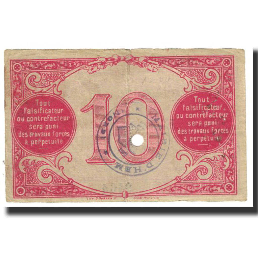 France, Hem, 10 Francs, VF(20-25)