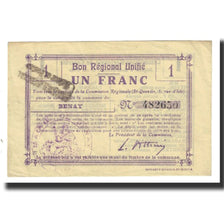 France, Benay, 1 Franc, 1916, Bon Régional, EF(40-45)