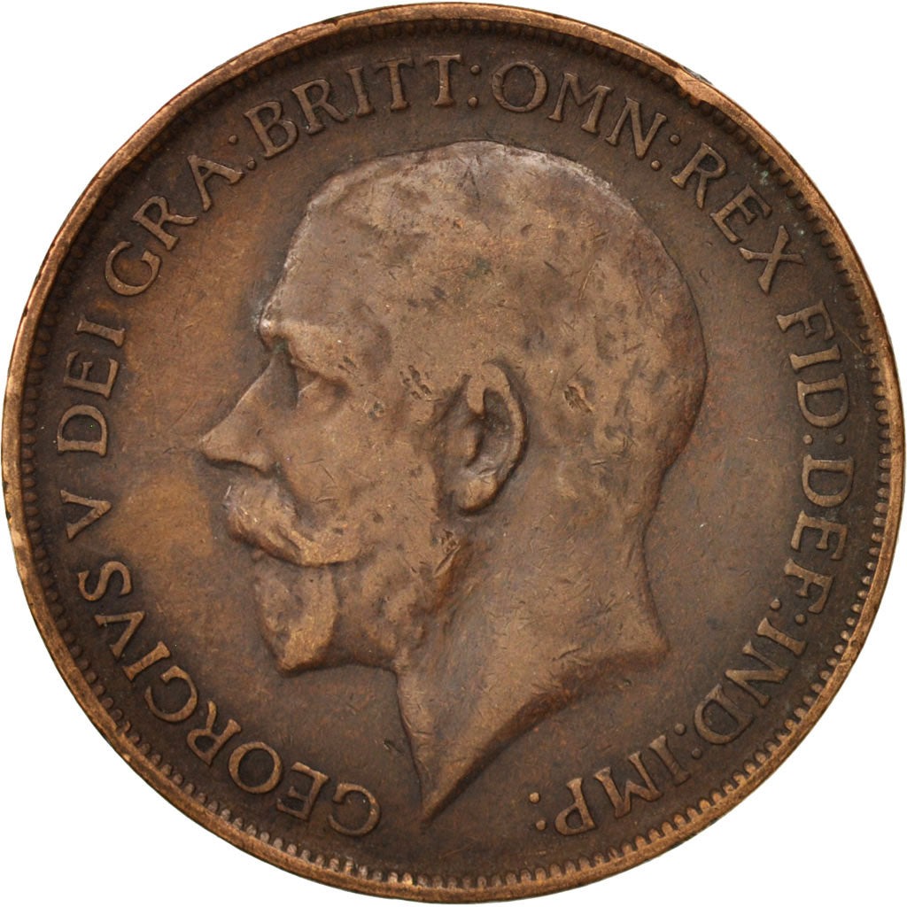 Great Britain, George V, Penny, 1912, EF(40-45), Bronze, KM:810
