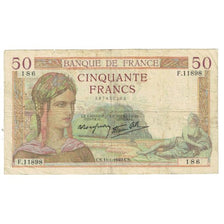 Frankreich, 50 Francs, Cérès, 1940, P. Rousseau and R. Favre-Gilly