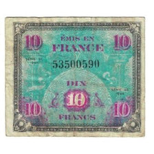 Francia, 10 Francs, Flag/France, 1944, BB, Fayette:VF18.01, KM:116a