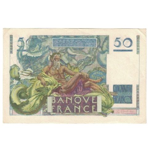France, 50 Francs, Le Verrier, 1947, P. Rousseau and R. Favre-Gilly, 1947-10-02