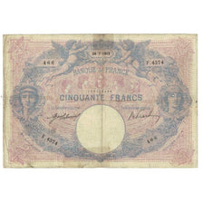 Francia, 50 Francs, Bleu et Rose, 1912, E.Picard-J.Laferrière, 1912-07-26, BC