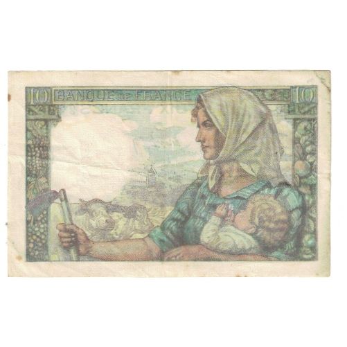 Frankreich, 10 Francs, Mineur, 1946, P. Rousseau and R. Favre-Gilly, 1946-12-19