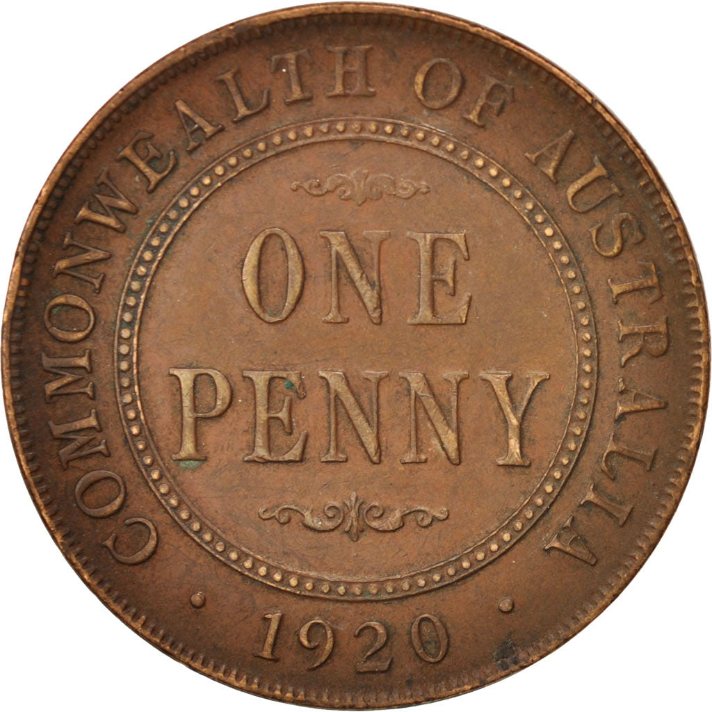 Australia, George V, Penny, 1920, EF(40-45), Bronze, KM:23