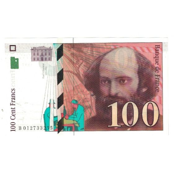 France, 100 Francs, Cézanne, 1997, BRUNEEL, BONARDIN, VIGIER, UNC(65-70)