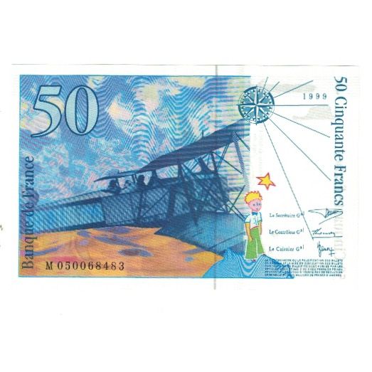 France, 50 Francs, St Exupéry, 1999, D.Bruneel-J.Bonnardin-Y.Barroux, NEUF