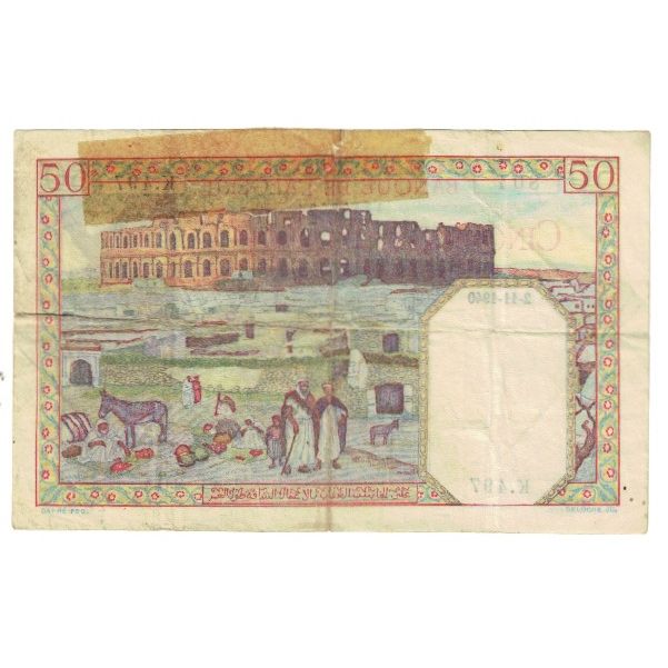 Banknote, Algeria, 50 Francs, 1940, 1940-11-02, KM:84, EF(40-45)