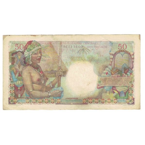 Martinique, 50 Francs, VF(20-25), KM:30a