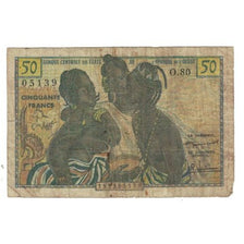 Banknote, French West Africa, 50 Francs, KM:45, VF(20-25)