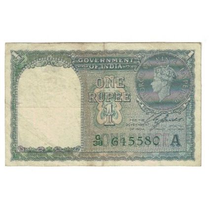 Banknote, India, 1 Rupee, KM:25d, VF(20-25)