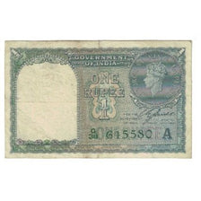 Banknot, India, 1 Rupee, KM:25d, VF(20-25)