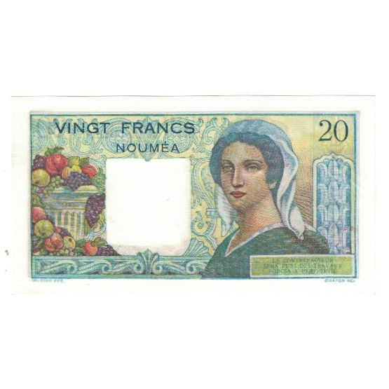 Banknote, New Caledonia, 20 Francs, NOUMÉA, KM:50b, UNC(63)