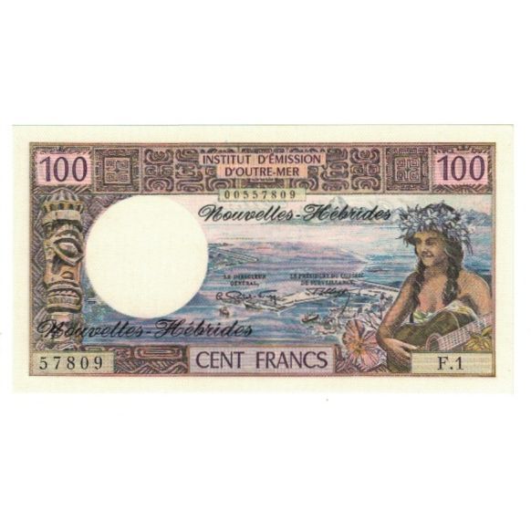 Billet, New Hebrides, 100 Francs, KM:18b, NEUF