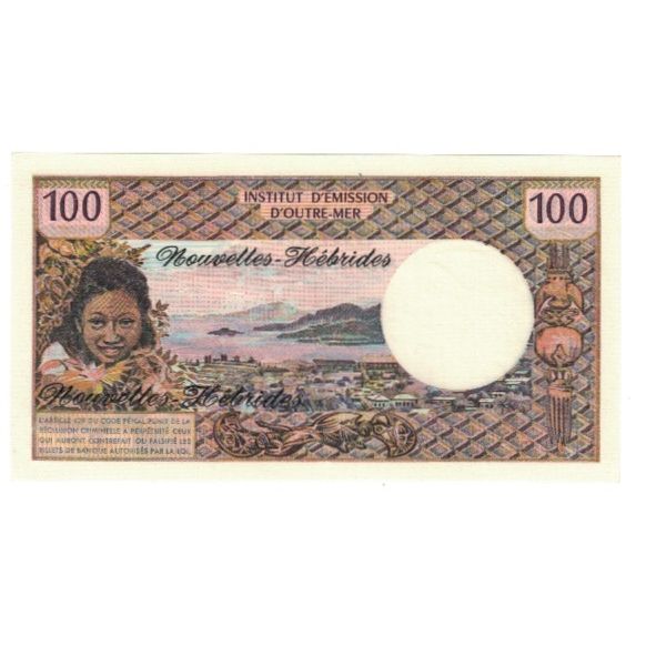 Billet, New Hebrides, 100 Francs, KM:18b, NEUF
