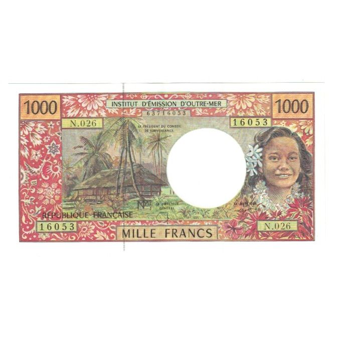 Banknote, Tahiti, 1000 Francs, KM:27d, UNC(65-70)