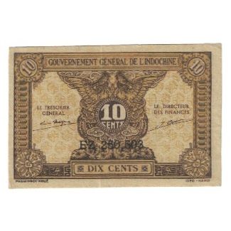 Banknote, FRENCH INDO-CHINA, 10 Cents, KM:89a, UNC(63)