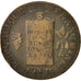 France, 2 sols aux balances daté, 1793, Metz, VF(30-35), Bronze, KM 621.2