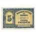 Banknote, Morocco, 5 Francs, 1944, 1944-03-01, KM:24, AU(55-58)
