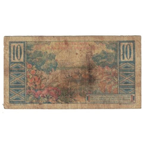 Banknote, French Equatorial Africa, 10 Francs, KM:21, VF(20-25)