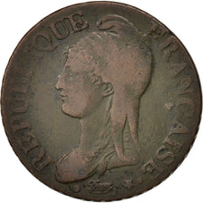 France, Dupré, 5 Centimes, 1799, Bordeaux, VF(20-25),Bronze,KM:640.8,Gadoury126a