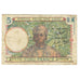 Banknote, French Equatorial Africa, 5 Francs, KM:6a, VF(20-25)