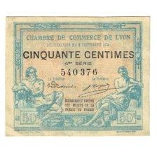 France, Lyon, 50 Centimes, 1915, Chambre de Commerce, EF(40-45), Pirot:77-3