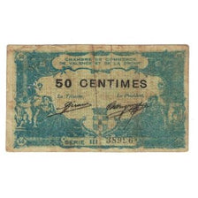 France, Valence, 50 Centimes, 1915, VF(20-25), Pirot:127-6