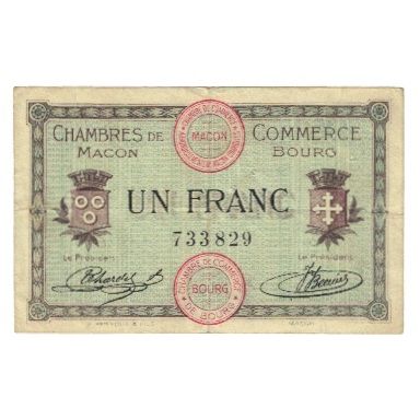 Frankrijk, Macon, 50 Centimes, 1920, TTB