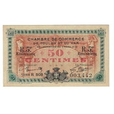França, Toulon, 50 Centimes, 1919, EF(40-45), Pirot:121-28
