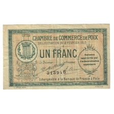 France, Foix, 1 Franc, 1915, TTB, Pirot:59-10