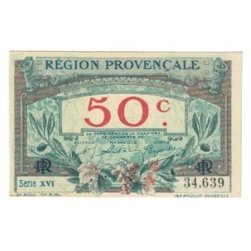 Frankreich, 50 Centimes, PIROT 102-9, 1922, 1922-12-31, La Région Provençale