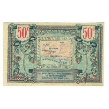 Frankreich, 50 Centimes, PIROT 102-9, 1922, 1922-12-31, La Région Provençale